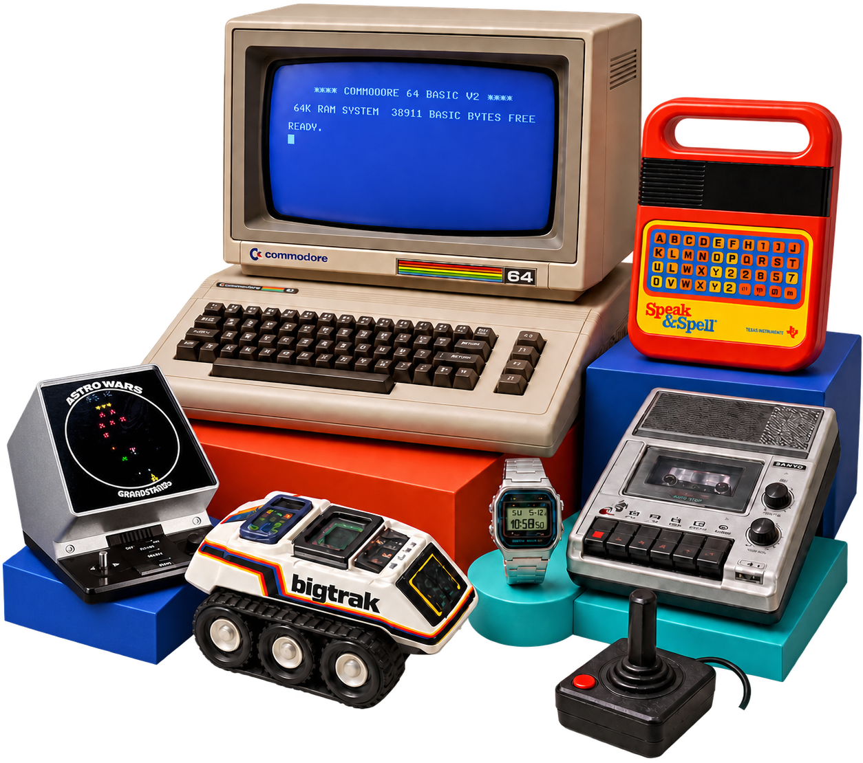 Collection of retro technology