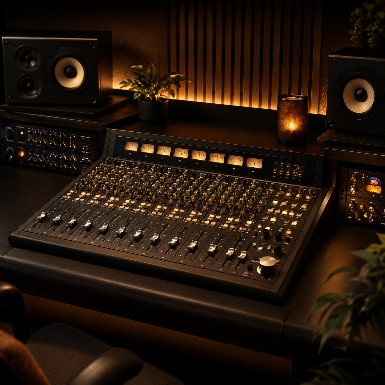Professional home studio setup